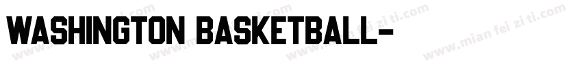 Washington Basketball字体转换